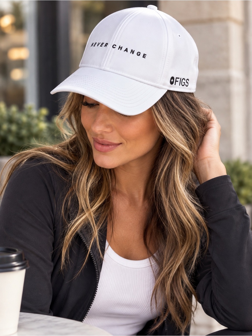FIGS Never Change 2026 Limited Edition White Cap Hat HTF